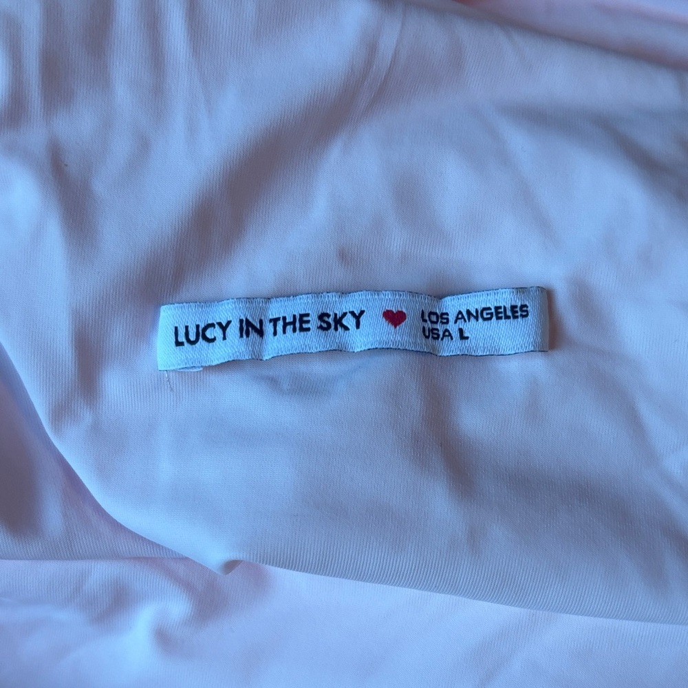 Lucy in the Sky Pink Draped Sleeveless Dress - Picture 3 of 6